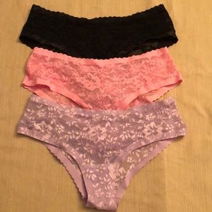 Victoria’s Secret Angels Secret Embrace Panties - 3 pairs